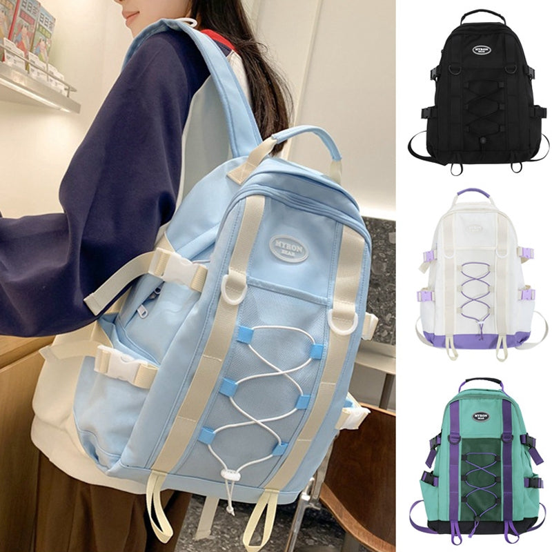 Kids Mesh School Backpacks Black Blue White Book Bags For Boys Girls