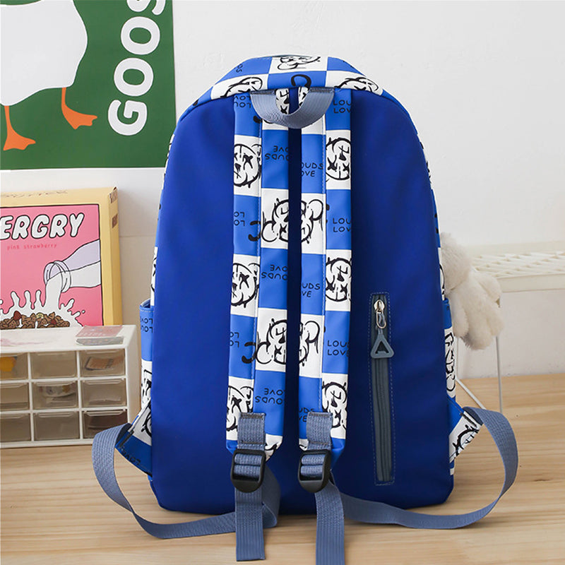 Kids Backpack With Lunch Box School Backpacks - Black Blue Pink Book Bags For Girls 3pcs Bag Set Bear Lunch Bag Stationery BookBag