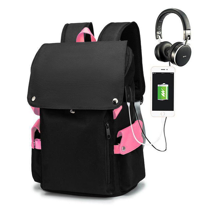 Anti Theft Laptop Backpacks Bookbag with USB Charging/Headphone Port