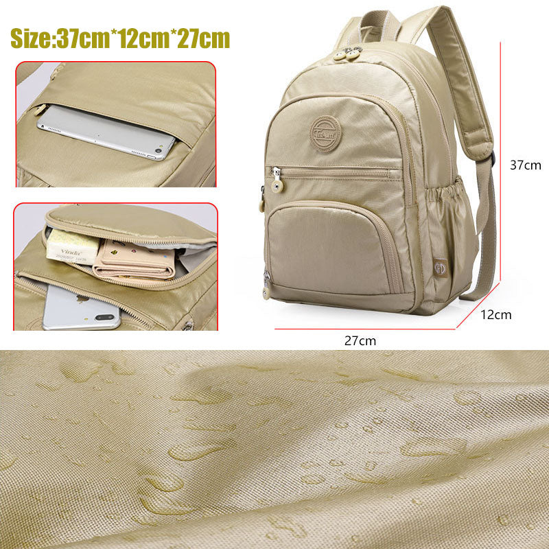 Waterproof Backpack For Teens Girls Boys Nylon School Bag