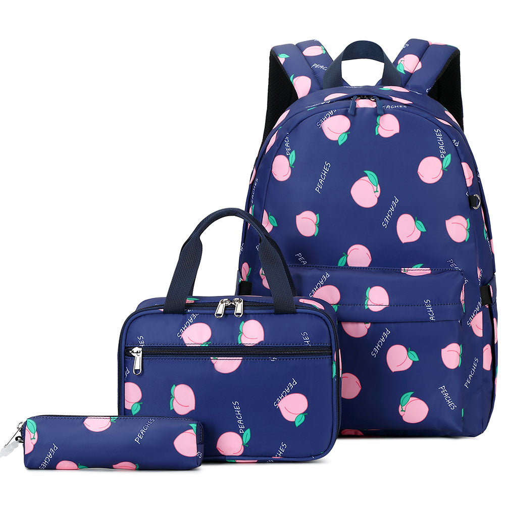 2022 Girls' Fashion Printing Backpack Bookbag for School Cute Nylon Schoolbag