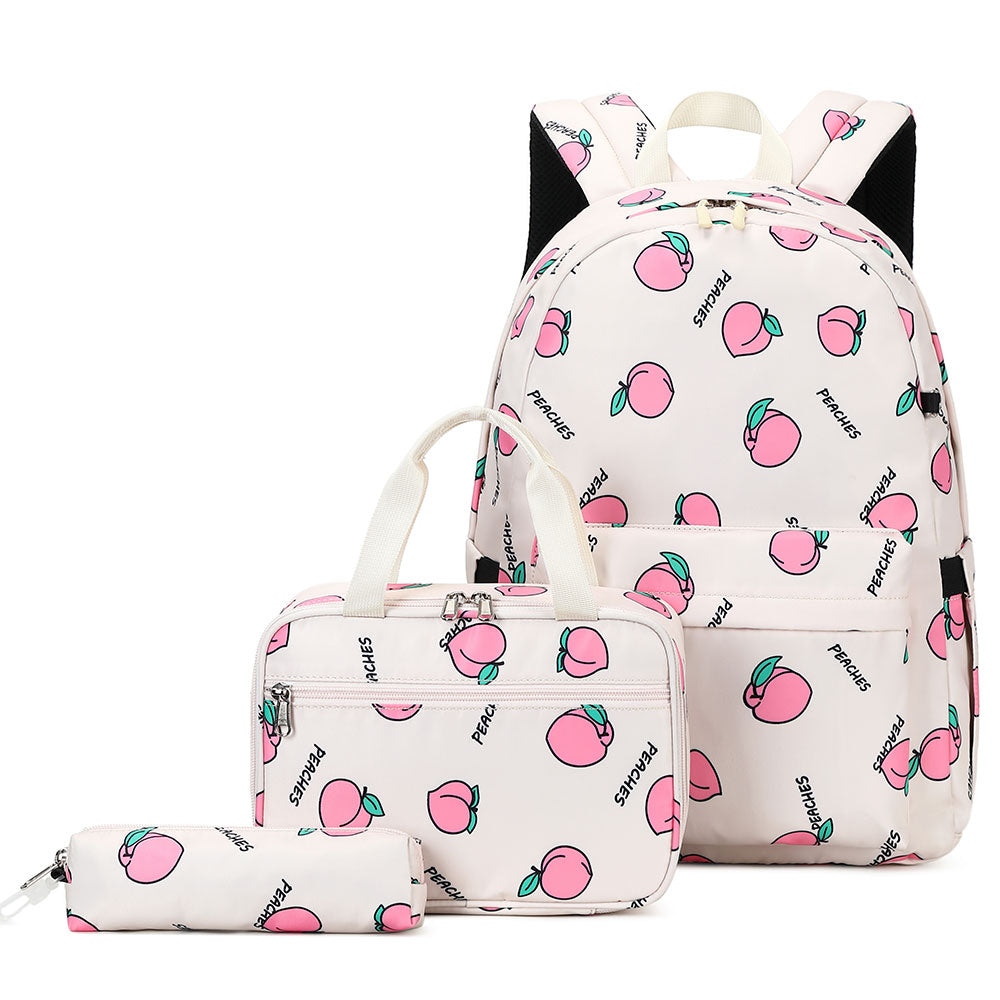 2022 Girls' Fashion Printing Backpack Bookbag for School Cute Nylon Schoolbag