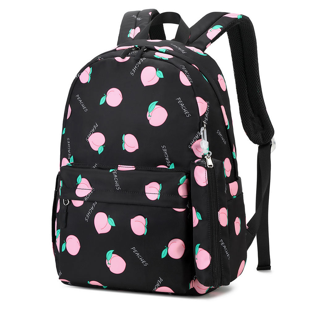 2022 Girls' Fashion Printing Backpack Bookbag for School Cute Nylon Schoolbag