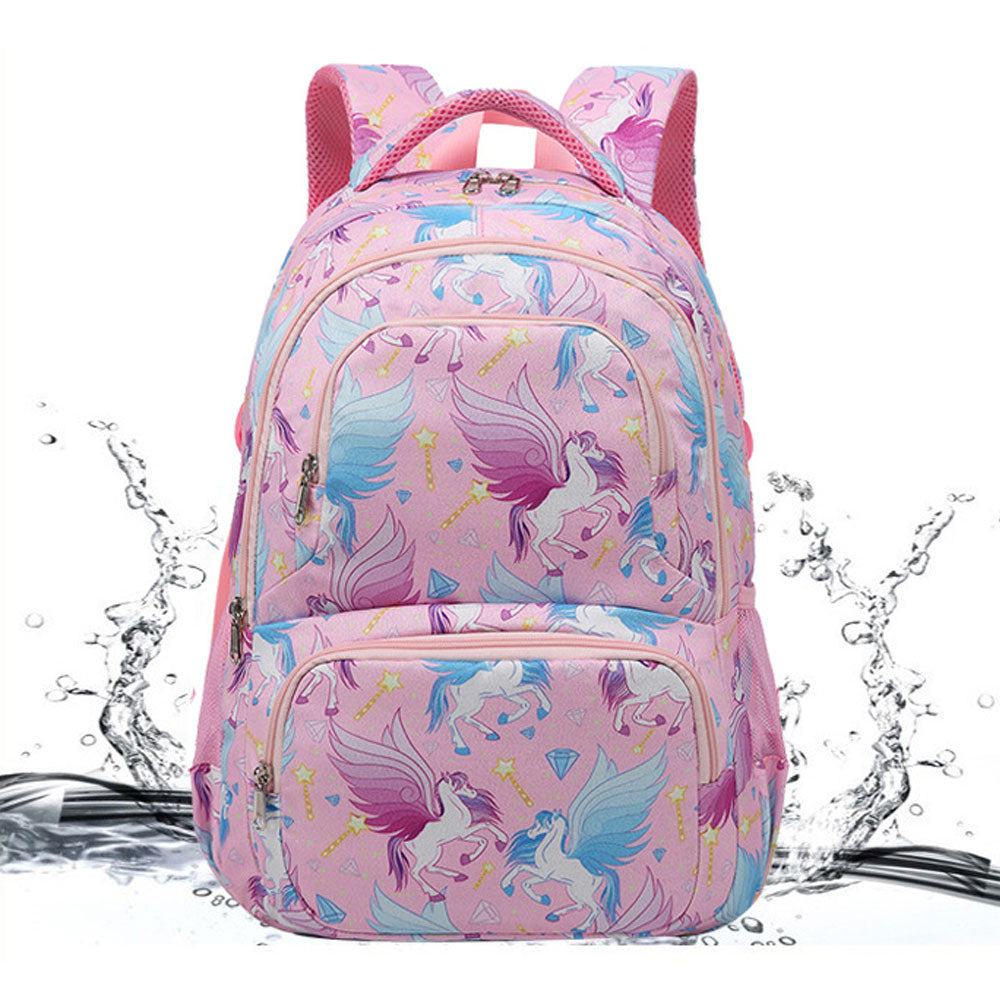 Girls' Unicorn Backpack Set for Primary /Middle School Girls Bookbag with Lunch Bag Pencil Case