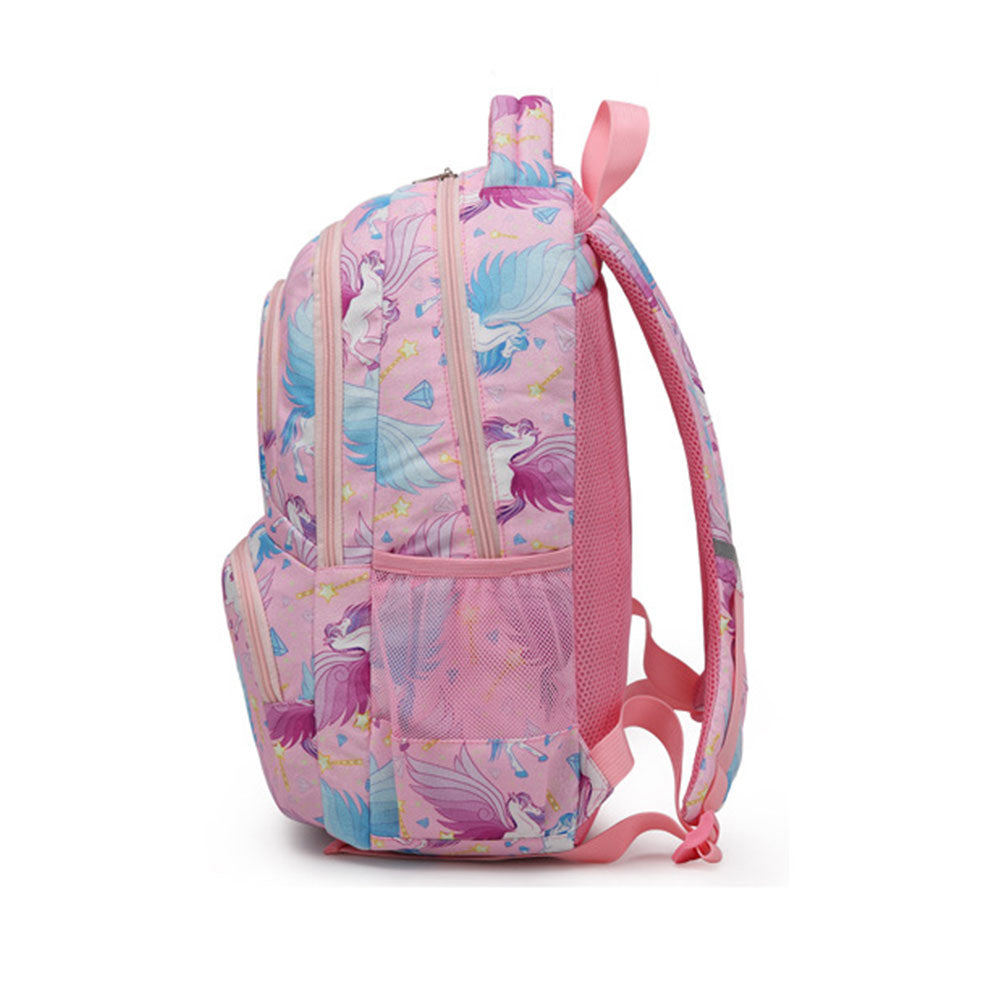 Girls' Unicorn Backpack Set for Primary /Middle School Girls Bookbag with Lunch Bag Pencil Case