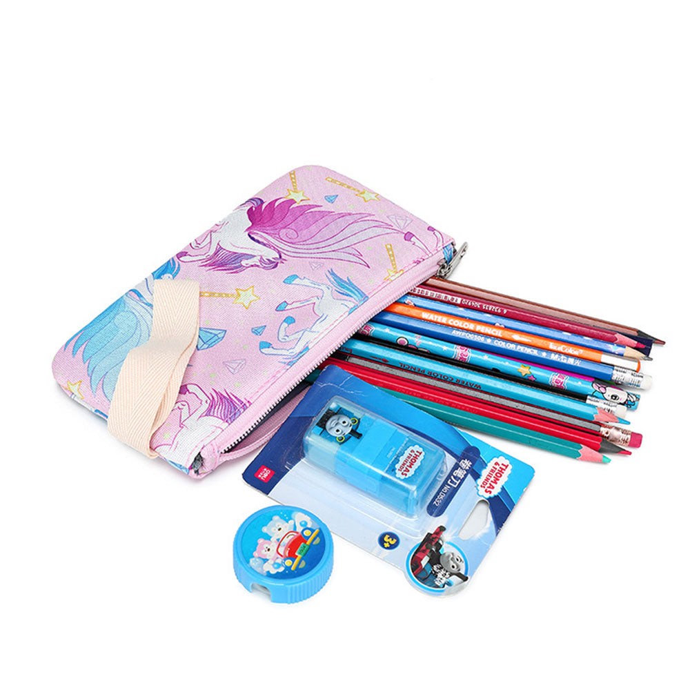 Girls' Unicorn Backpack Set for Primary /Middle School Girls Bookbag with Lunch Bag Pencil Case