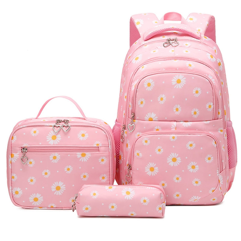 Daisy Backpack Set for Primary School Girl's Bookbag 3pcs