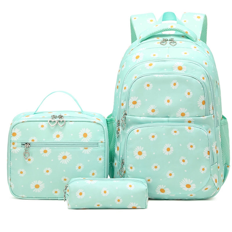 Daisy Backpack Set for Primary School Girl's Bookbag 3pcs