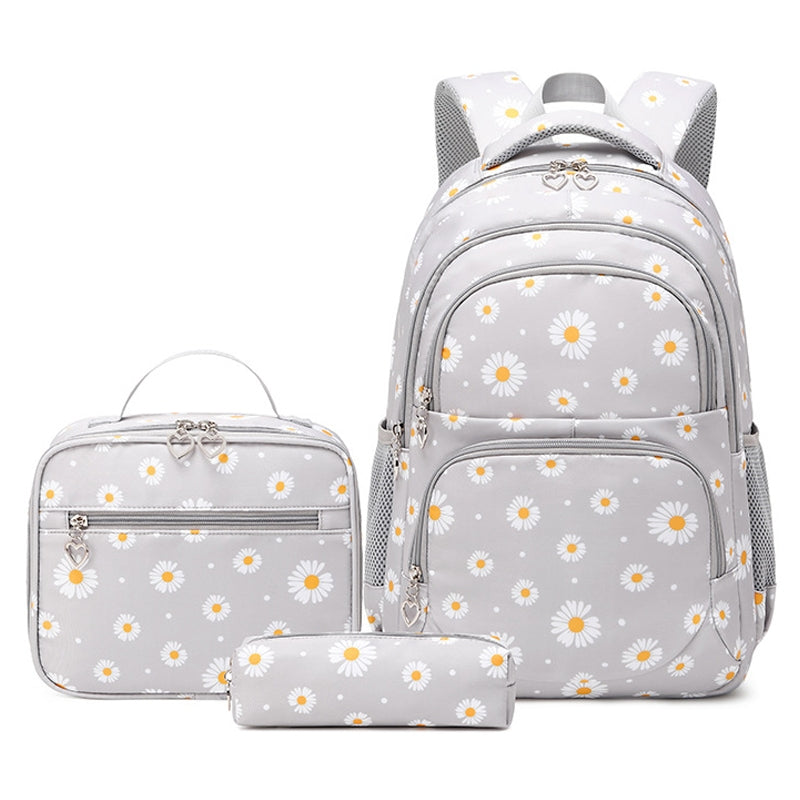 Daisy Backpack Set for Primary School Girl's Bookbag 3pcs