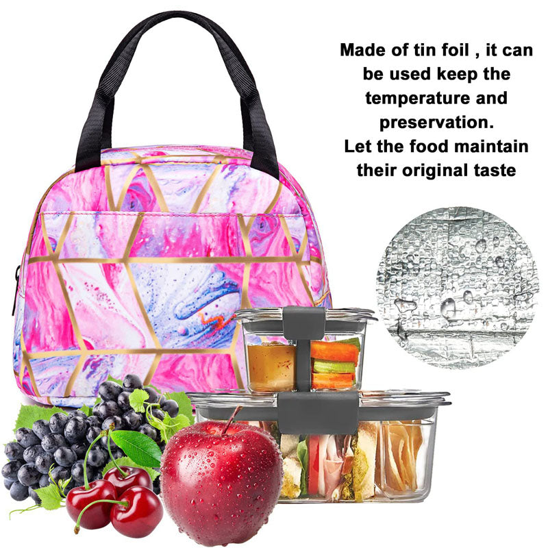 Glitter School Backpack for Teen Girls Laptop Marble College Bookbags