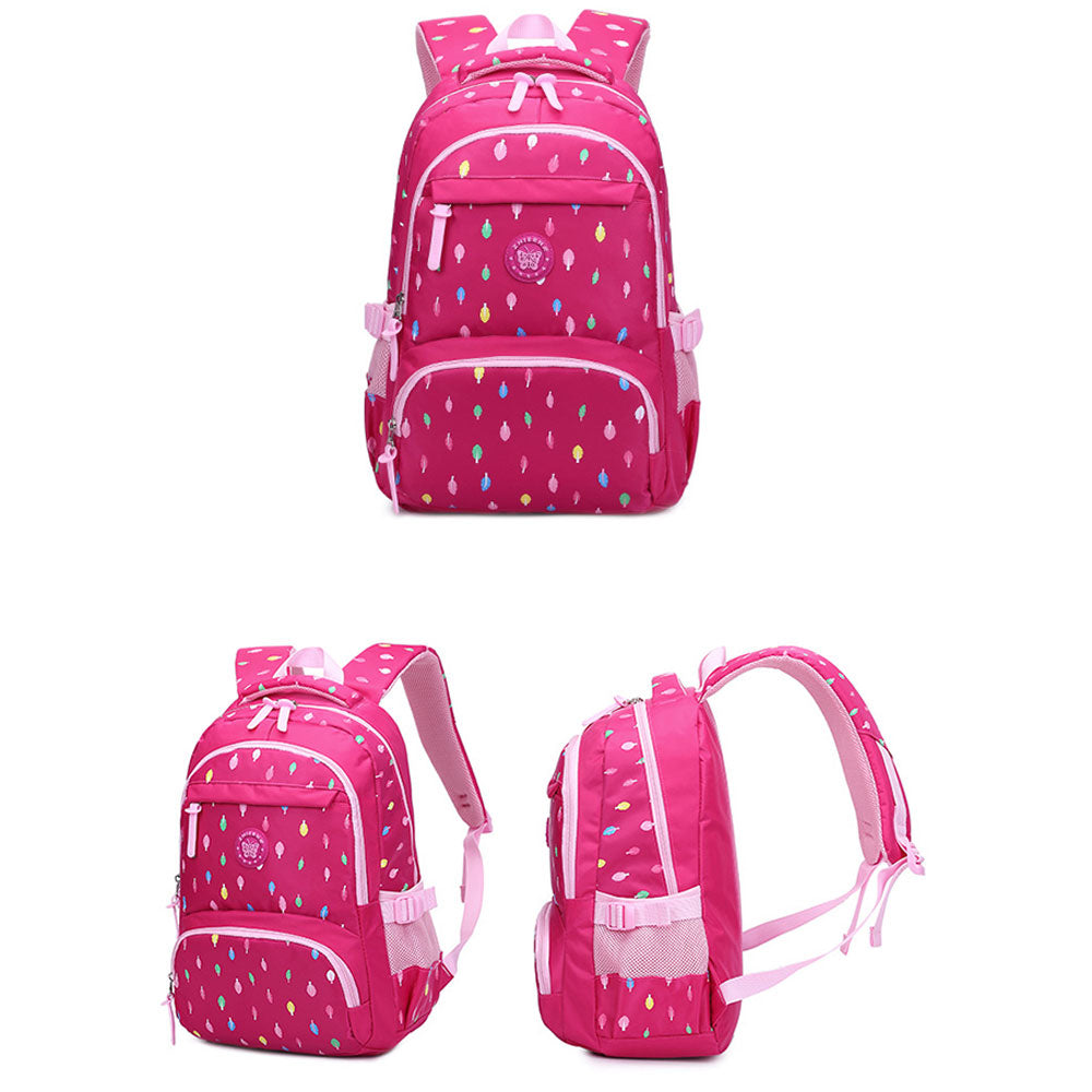 3 Pieces Nylon Backpack Set for Teen Girls Bookbag with Lunch Box Waterproof Schoolbag