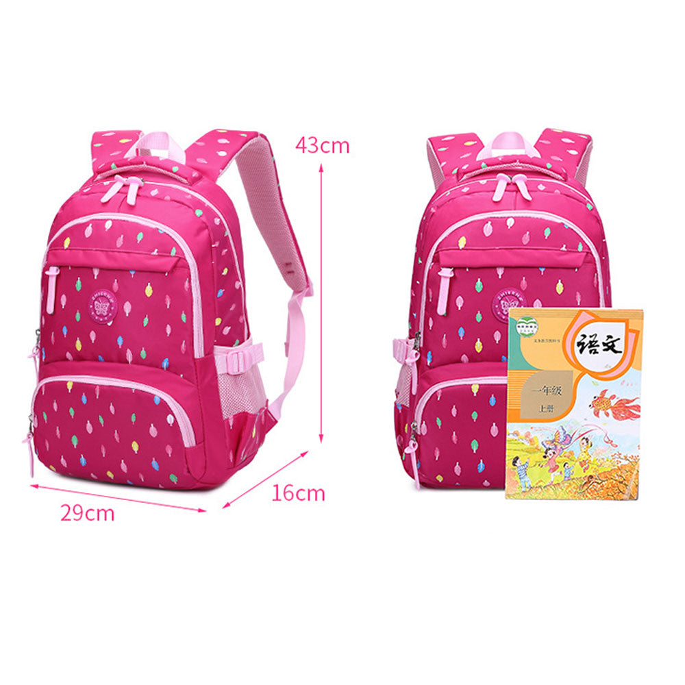 3 Pieces Nylon Backpack Set for Teen Girls Bookbag with Lunch Box Waterproof Schoolbag