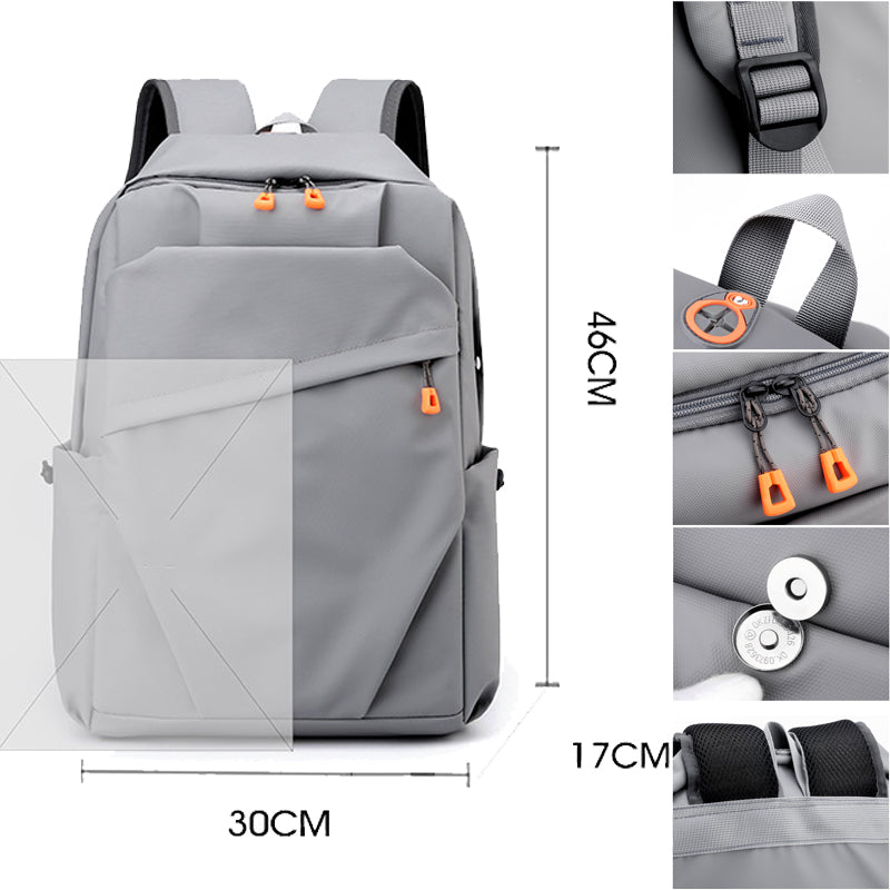 15.6" Backpack for Students Boys Big Casual Daypack with USB Charger