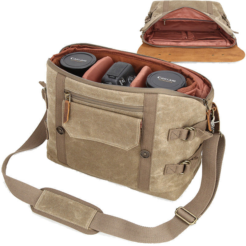 Camera Messenger Bag Retro Canvas Satchel