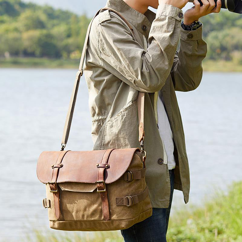 Camera Messenger Bag Retro Canvas Satchel