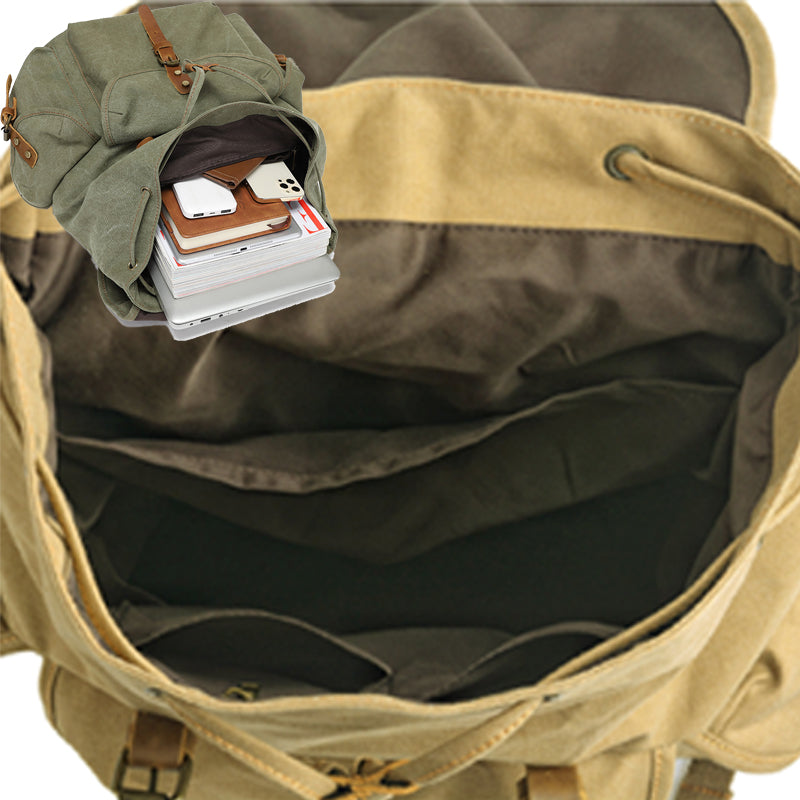 Canvas rucksack military deals