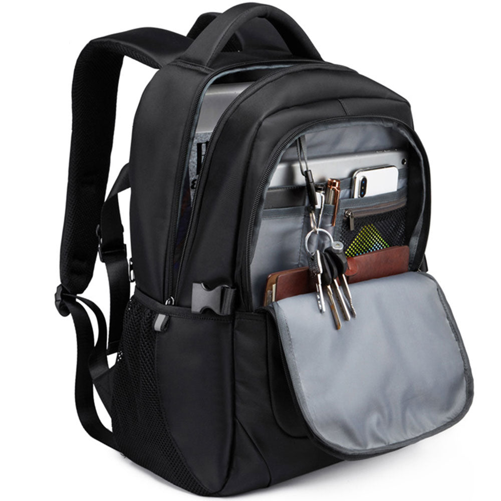 Business Anti-theft Backpack for Boys Men School Laptop Bookbag with Charging Port Top Level