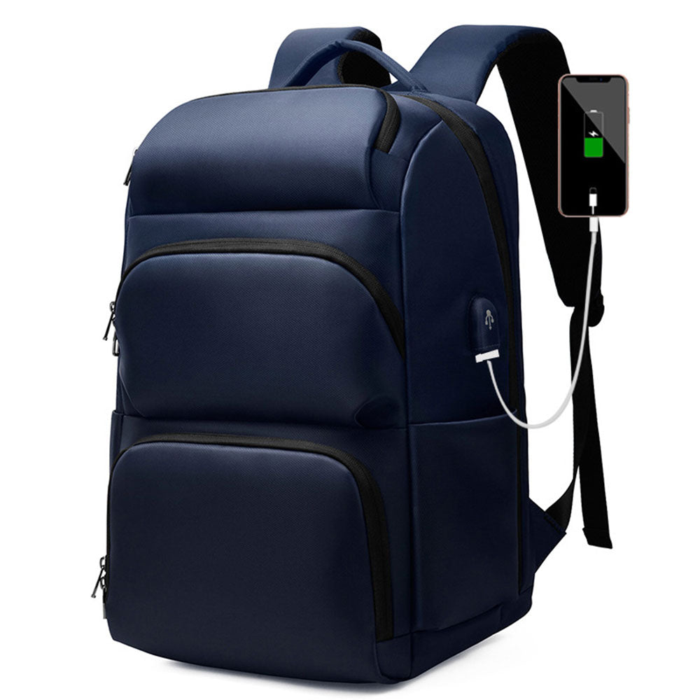 Fashion USB Charger Laptop Backpack for School Boys Men Business Anti-thfet Lightweight Travel Bag