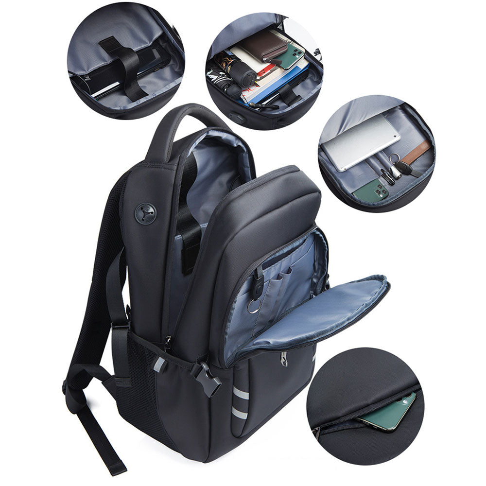 USB Business Commute Backpack for Men Durable Laptop Backpack Travel Bag Top Level