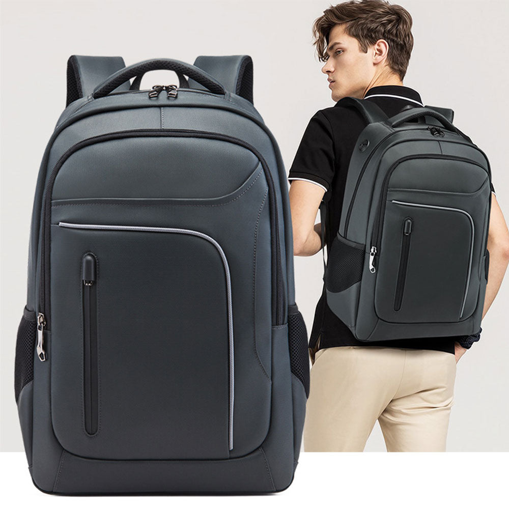 School Laptop Backpack with USB Charging Port Boys Men Commercial Bag Lightweight Travel Bag