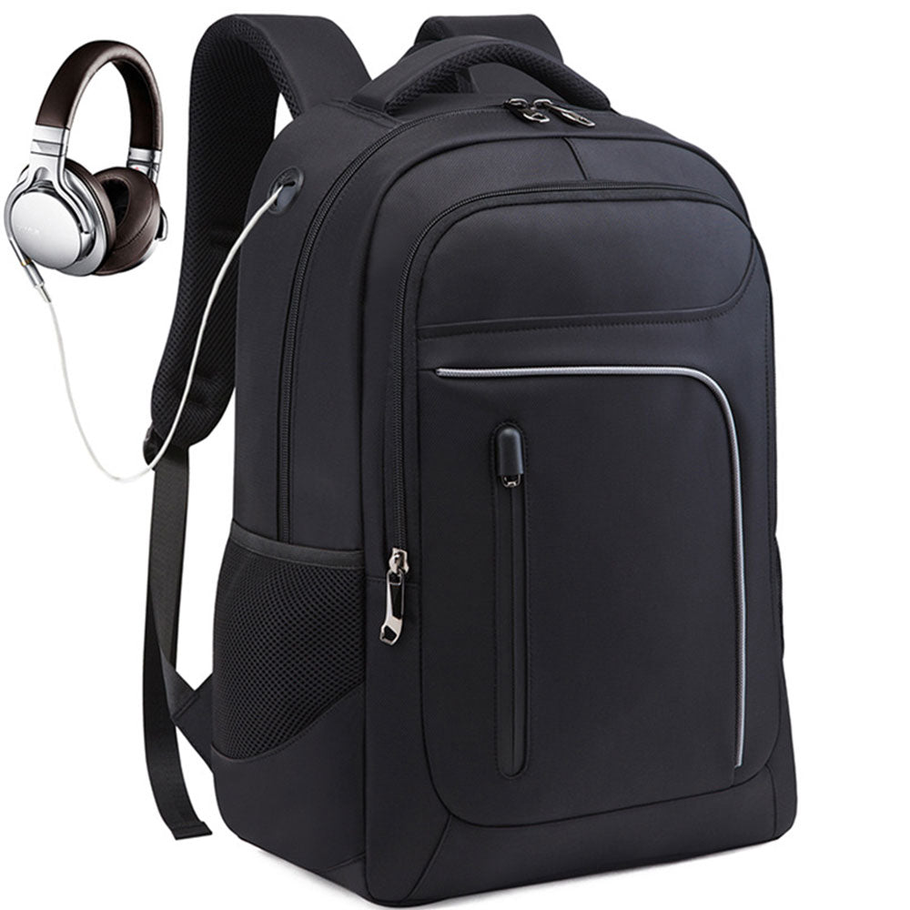 School Laptop Backpack with USB Charging Port Boys Men Commercial Bag Lightweight Travel Bag