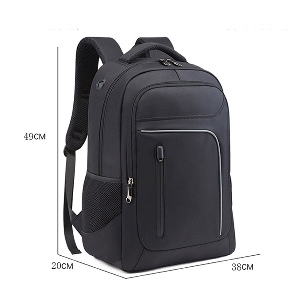 School Laptop Backpack with USB Charging Port Boys Men Commercial Bag Lightweight Travel Bag