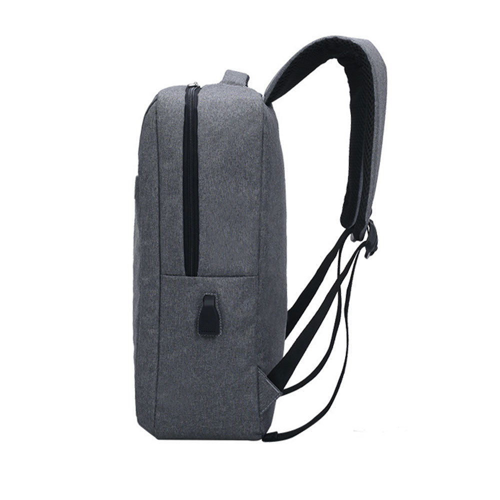 Boys USB Charger Backpack Fits 16" Laptop Outdoor Waterproof Nylon College Bags