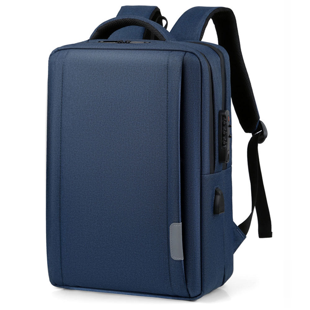 USB Anti-theft Backpack Fits 15.6" Laptop Durable Oxford Travel Bag