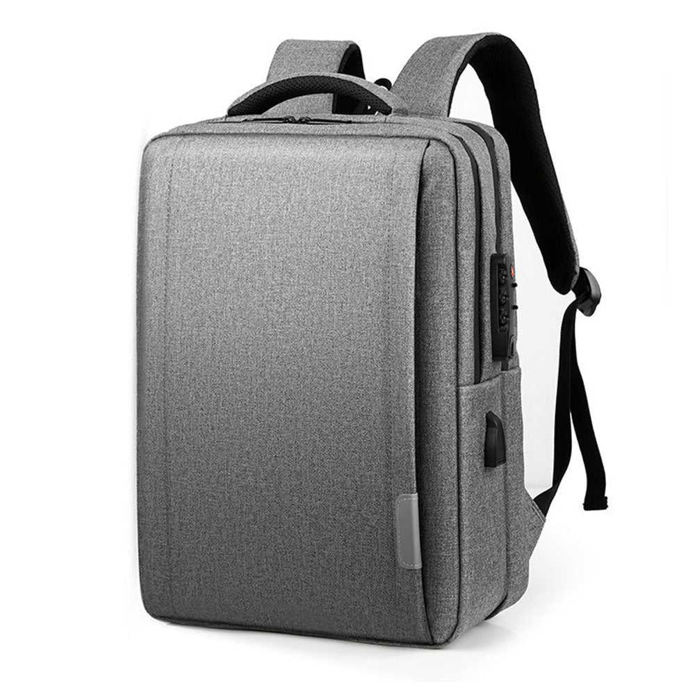 USB Anti-theft Backpack Fits 15.6" Laptop Durable Oxford Travel Bag