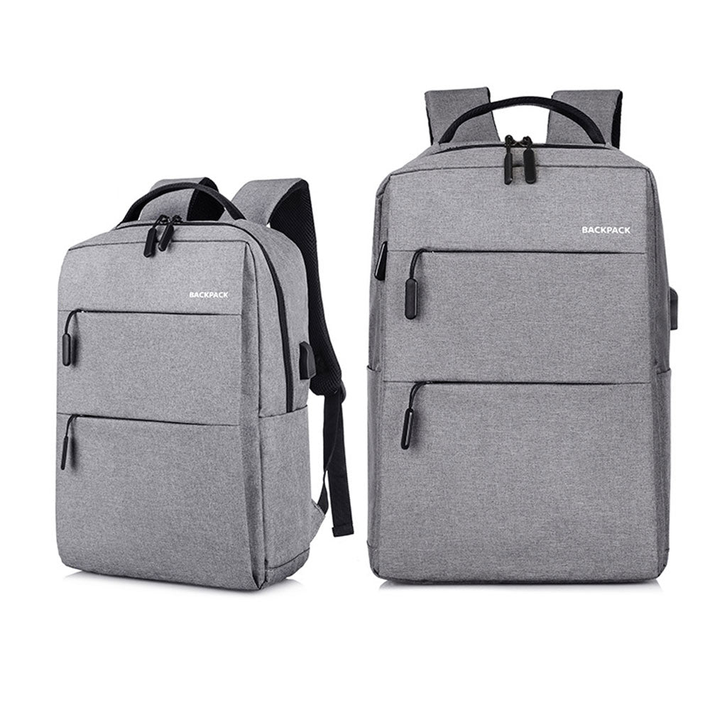 Teens' Laptop Backpack Business Computer Bag School Bookbag in Black/Grey/Blue