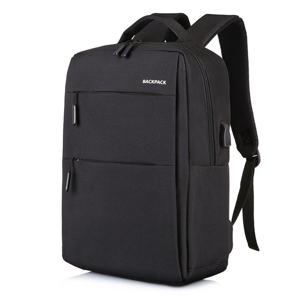 Teens' Laptop Backpack Business Computer Bag School Bookbag in Black/Grey/Blue