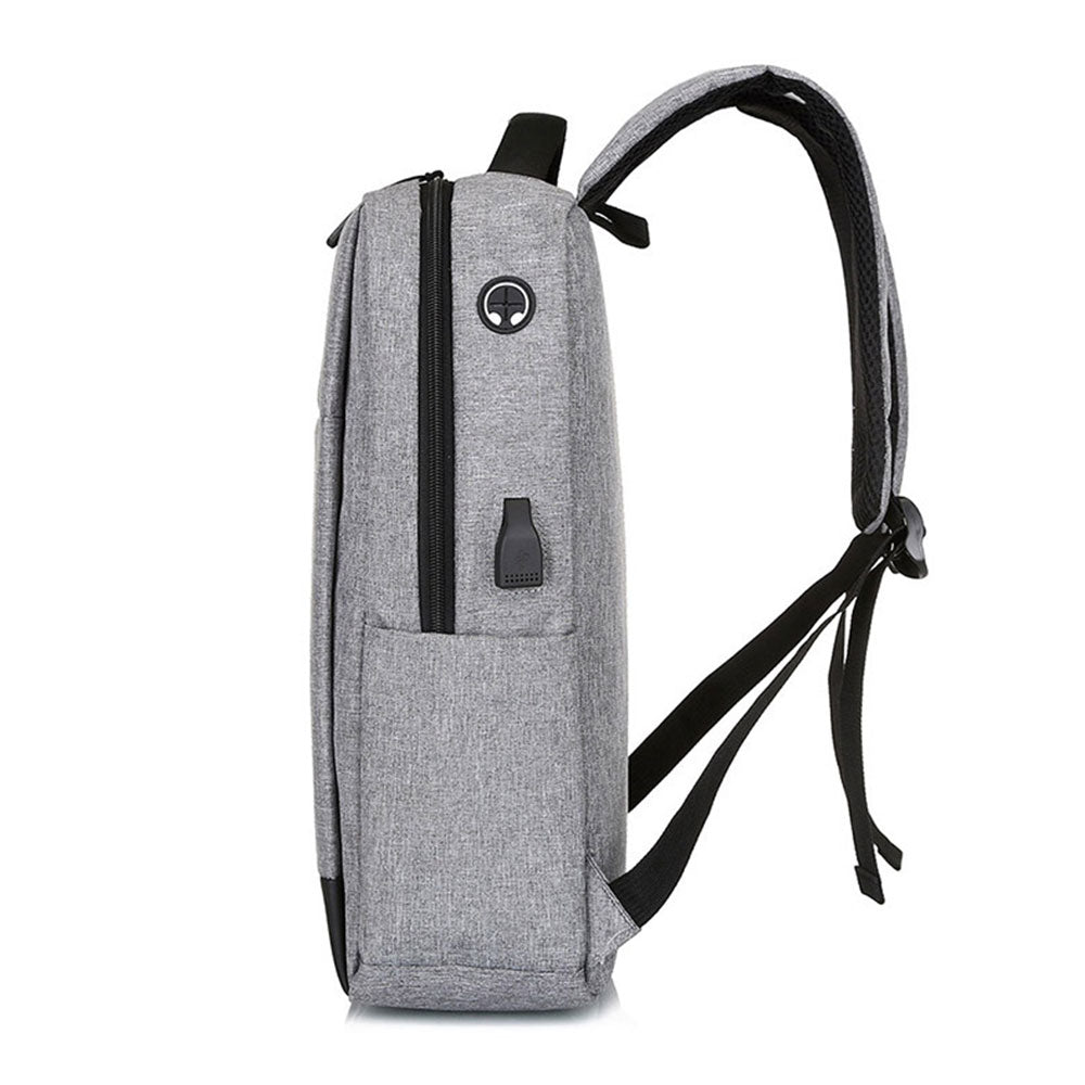 Fashion USB Charging Port Backpack Large Capacity Bag Fits 16" laptop