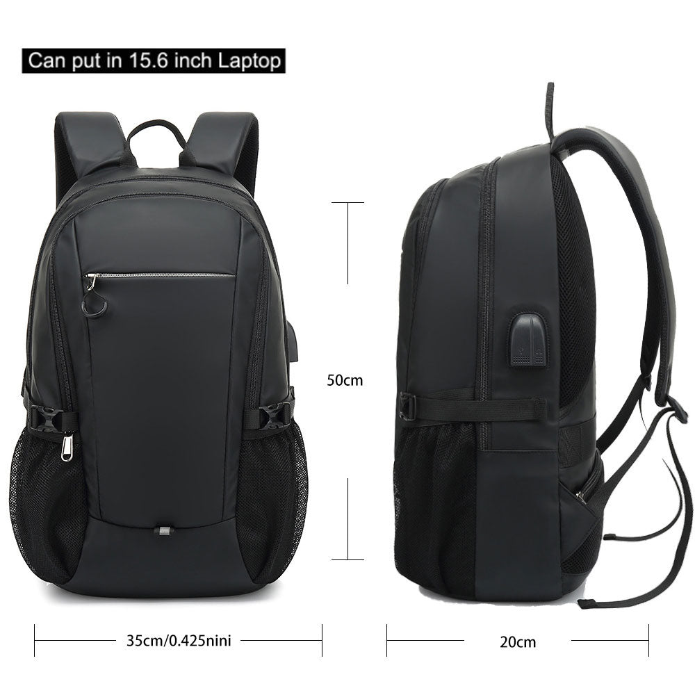 Built-in USB Charging Port Backpack Boys' Business Laptop Backpack Handbag for School Travelling Working