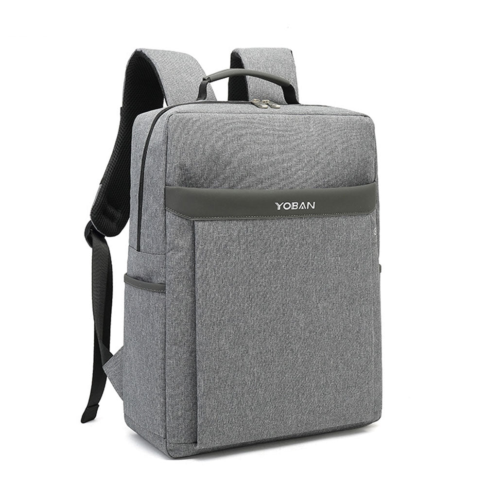 Black/Grey Business Laptop Backpack Handbag Large Capacity Waterproof Bag for School Travelling Working