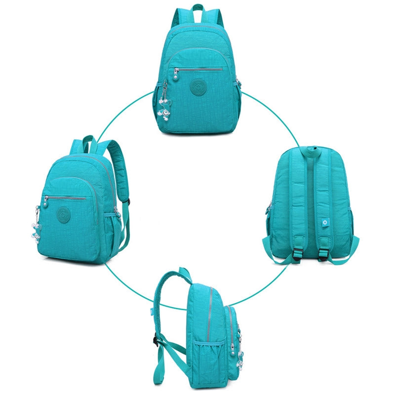 Women Waterproof Nylon Backpack Lightweight Hiking School Packback