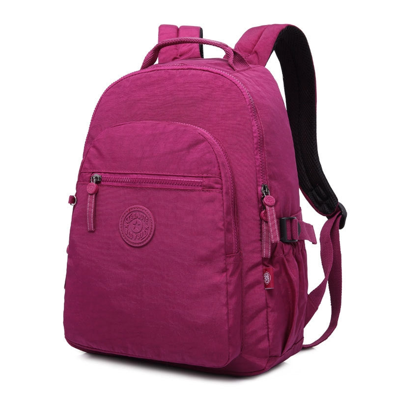 Fashion Nylon Backpack For Teens Large Capacity Student Schoolbag