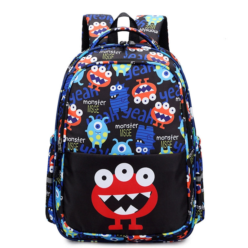 Primary School Bag Spaceship Rocket Pattern Student Backpack For Girls Boys