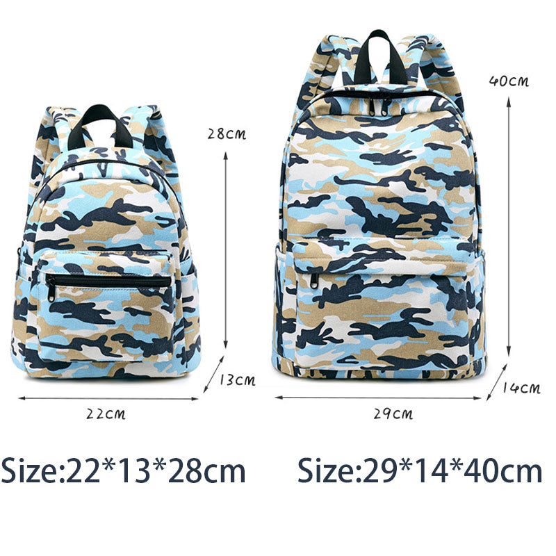 Children Schoolbag Camouflage Backpack Girls Boys Laptop Travel Bag