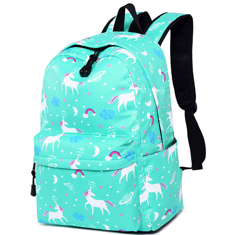 Unicorn Pattern Backpack Children School Bags Large Capacity Bookbag