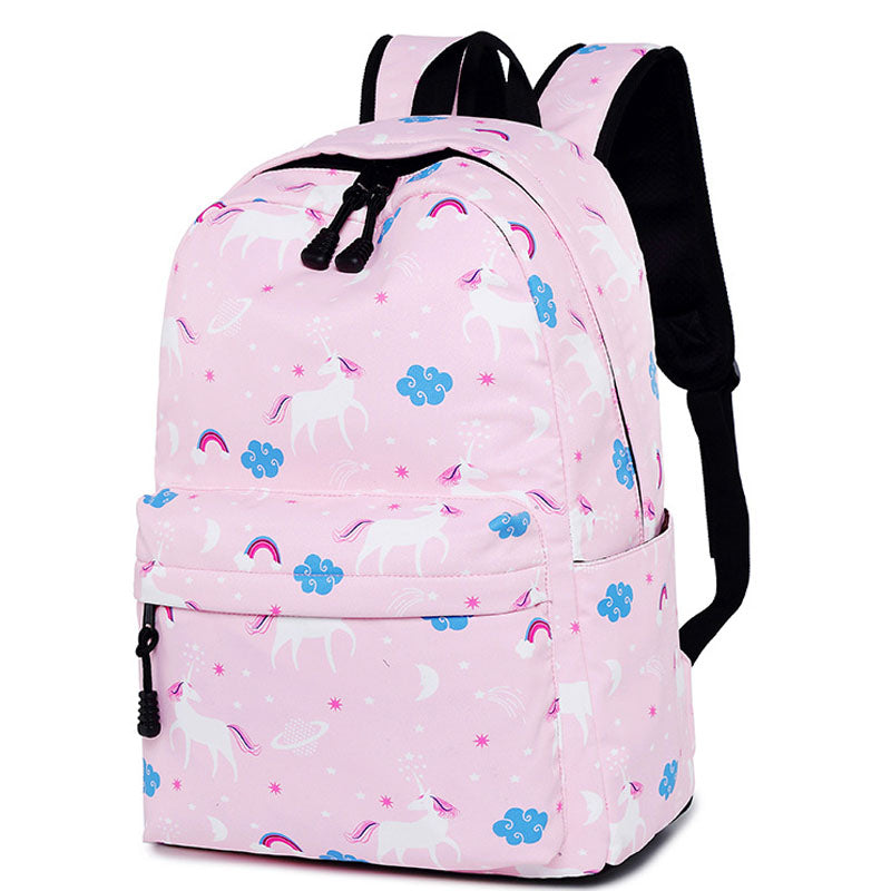 Unicorn Pattern Backpack Children School Bags Large Capacity Bookbag