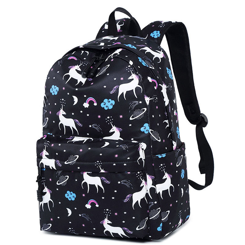 Unicorn Pattern Backpack Children School Bags Large Capacity Bookbag