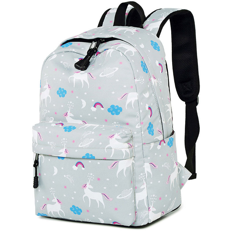 Unicorn Pattern Backpack Children School Bags Large Capacity Bookbag