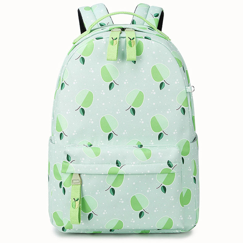 Fruit Printed Backpack Cute Girls Bookbag Middle School Leisure Bag