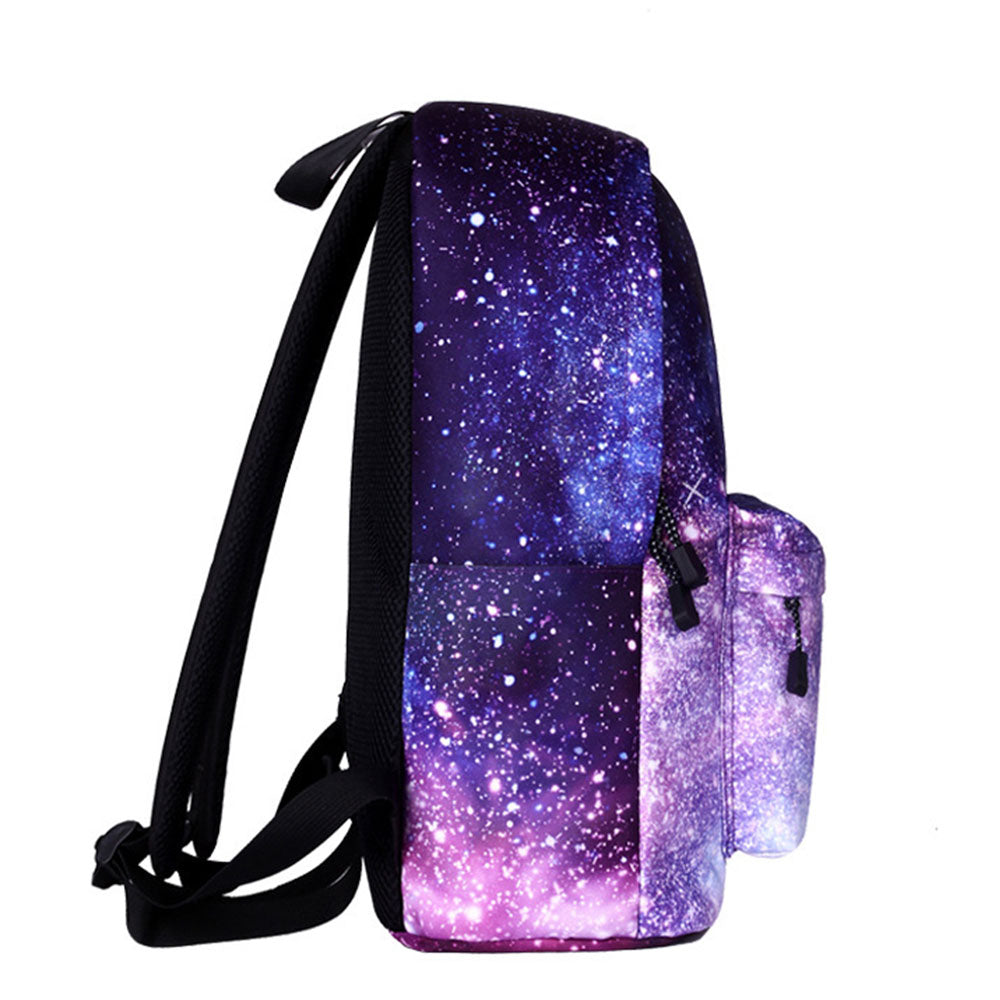 Galaxy Prints School Backpack Set Lunch Bag & Pencil Case Top Level