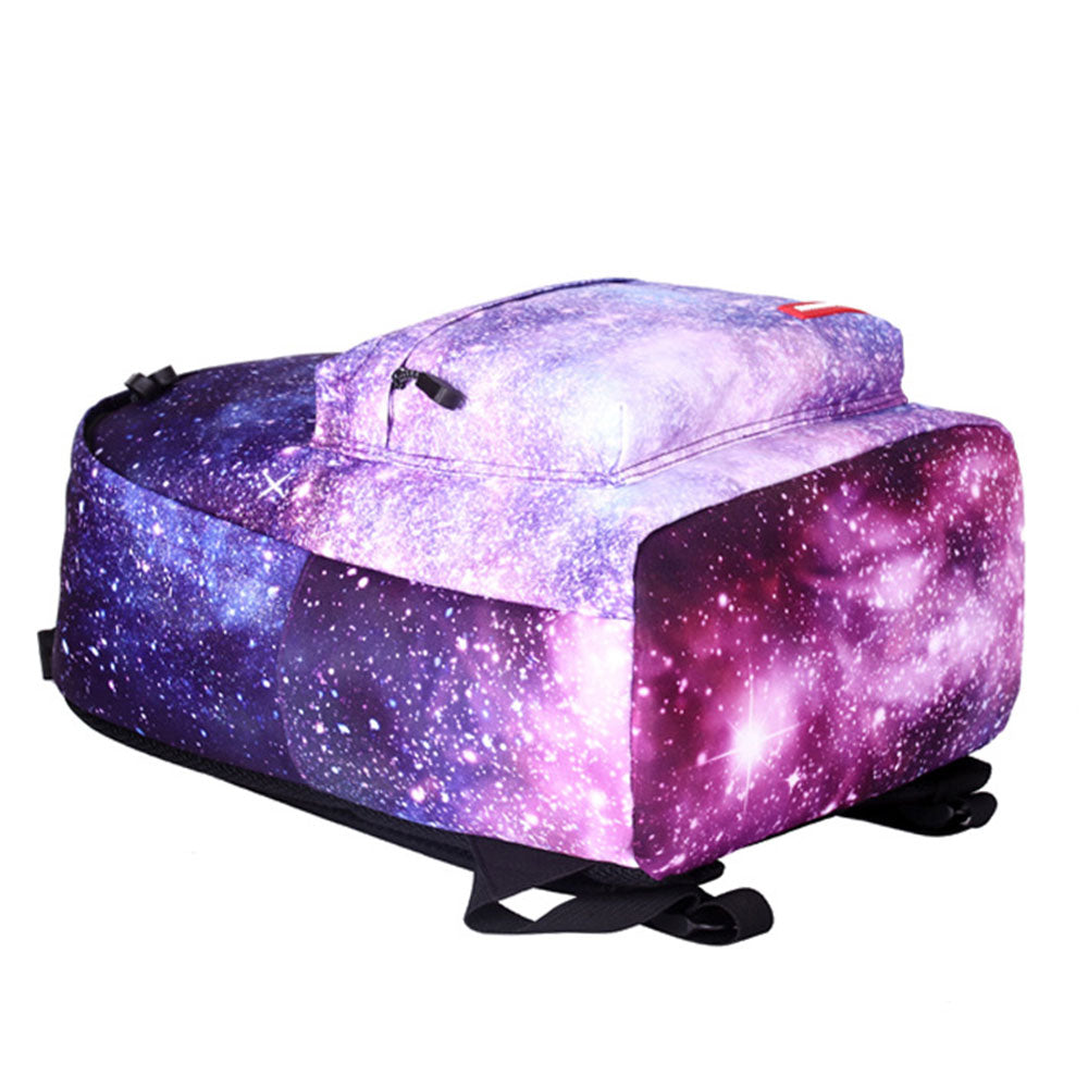 Galaxy Prints School Backpack Set Lunch Bag & Pencil Case Top Level