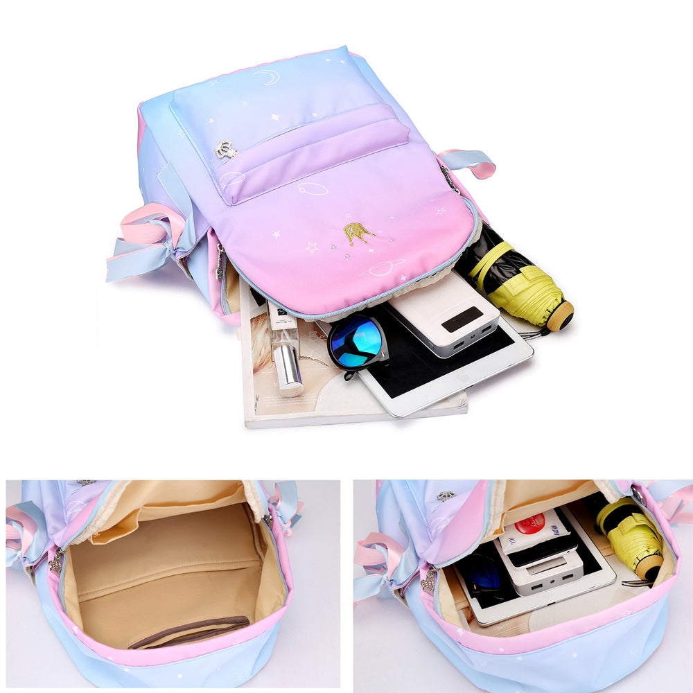 Stylish Back to School Backpack Bookbag for Girls Lightweight Travel Daypack Top Level